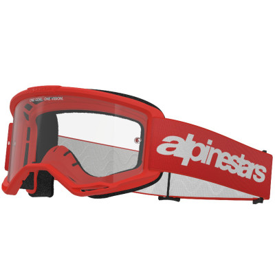 brýle Alpinestars Vision 3 Wordmark 2025 red/clear lens