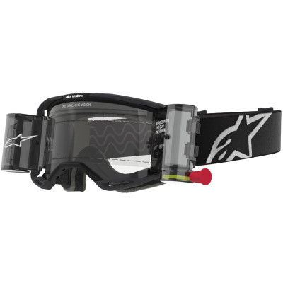 brýle Alpinestars Vision 8 Corp Roll Off Wide Vision 2025 black/clear lens