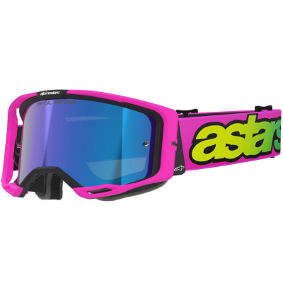 brýle Alpinestars Vision 8 Vista pink fluo/yellow fluo/green blue lens