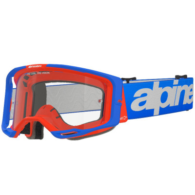 brýle Alpinestars Vision 8 Wordmark 2025 blue/orange/clear lens