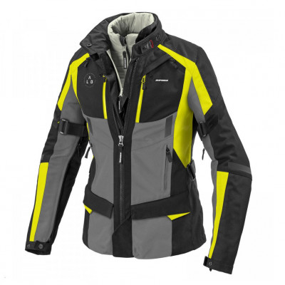 dámská bunda Spidi 4season EVO black/grey/fluo yellow