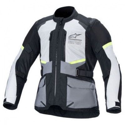 bunda Alpinestars Andes Air Drystar 2025 light grey/dark grey/black/yellow fluo