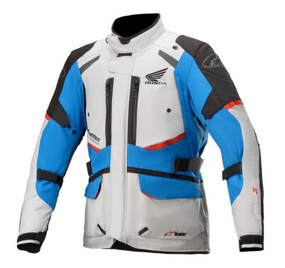 bunda Alpinestars Andes Drystar Honda 2025 light grey/black/blue/red