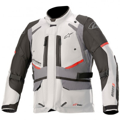 bunda Alpinestars Andes Drystar 2025 light grey/dark grey/black/red