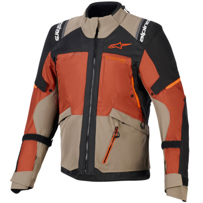 bunda Alpinestars Andes V4 Drystar světle hnědá/tmavě oranžová/černá