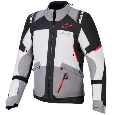 bunda Alpinestars Andes V4 Drystar dark gray/light gray/black/red