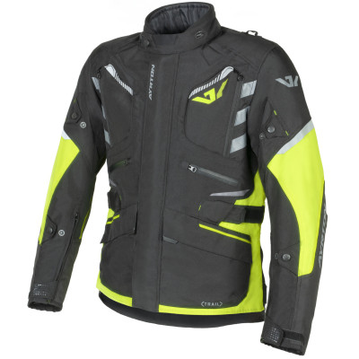 bunda Ayrton Trail black/yellow fluo/grey