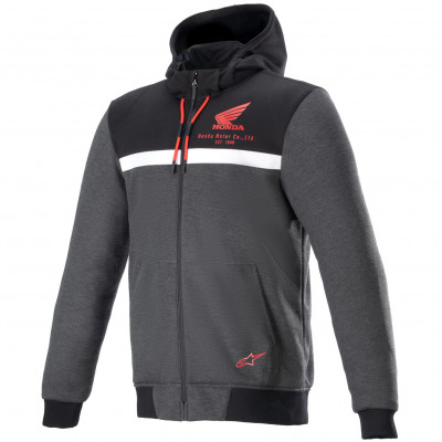 bunda Alpinestars Chrome Street hoodie Honda black/grey/red