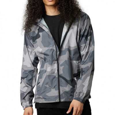 Bunda Fox Geology Camo Windbreaker Black Camor