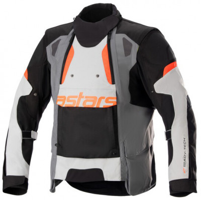 bunda Alpinestars Halo Drystar  light grey/dark grey/black/fluo red