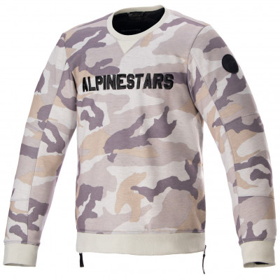 bunda Alpinestars Legit Crew fleece light grey camo