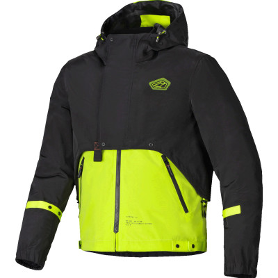 bunda Alpinestars Mootant waterproof parka 2025 black/yellow fluo