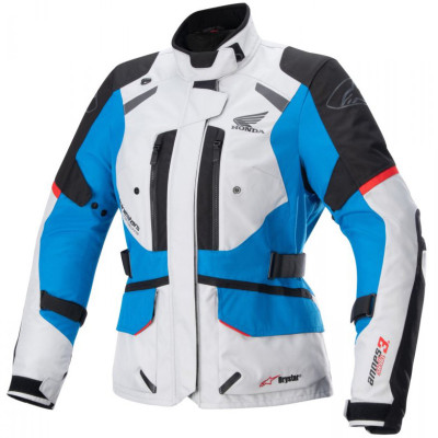 bunda Alpinestars Stella Andes Drystar Honda kolekce 2025 light grey/black/modrá/červená