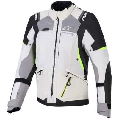 dámská bunda Alpinestars Stella Andes V4 Drystar dark grey/light grey/black/fluo yellow