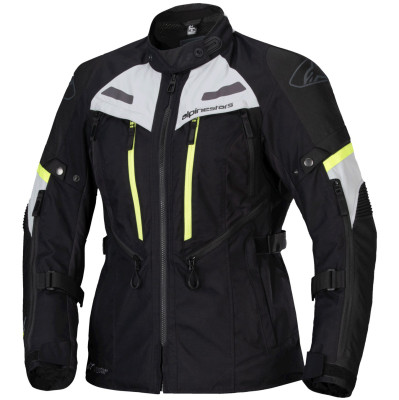 dámská bunda Alpinestars Stella Bogota Pro Drystar 2025 black/grey/yellow fluo