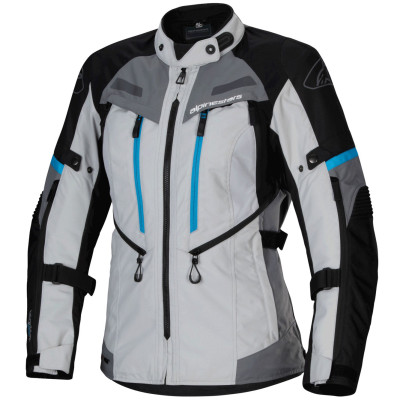 dámská bunda Alpinestars Stella Bogota Pro Drystar 2025 grey/black/blue