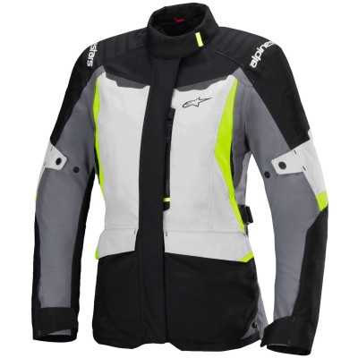 dámská bunda Alpinestars Stella ST-1 waterproof 2025 light grey/black/yellow fluo