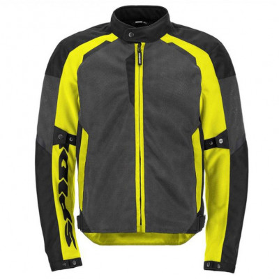 bunda Spidi Tek Net black/grey/yellow fluo