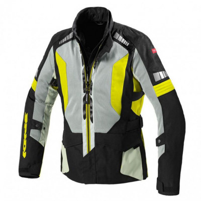 bunda Spidi Terranet windout black/grey/yellow fluo