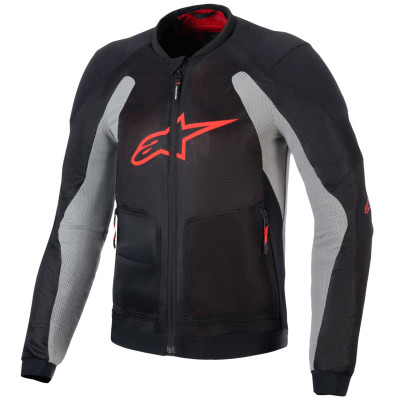bunda Alpinestars Troop Air 2025 black/light grey/red