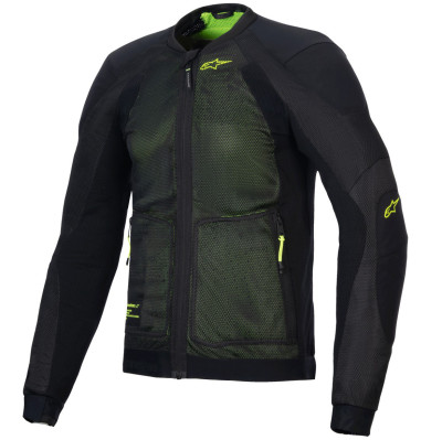 bunda Alpinestars Troop Air 2025 black/yellow fluo