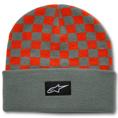 čepice Alpinestars Checkered Cuff beanie blue/orange