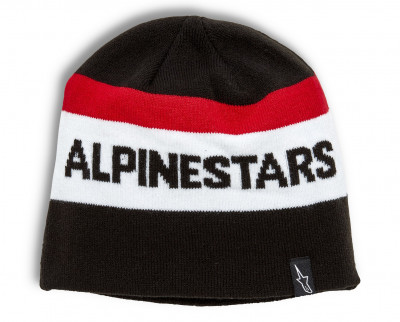čepice Alpinestars Stake beanie black/red/white