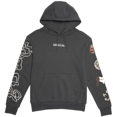 mikina Fox W Hello Future Fleece Po Dark Shadow