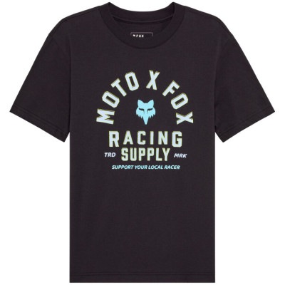 dámské triko Fox W Local Racer Ss Tee Black