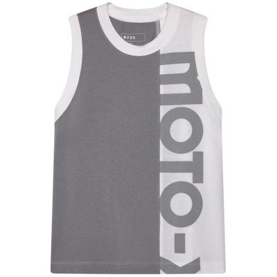 tílko Fox W Moto-X Blocked Tank White