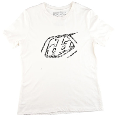 dámské triko Troy Lee Designs Cropped Badge Vintage White