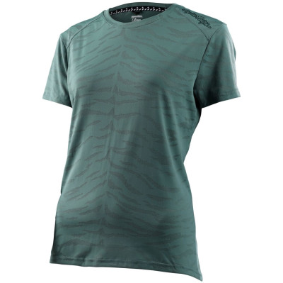dámský dres Troy Lee Designs Lilium Tiger Jacquard steel green