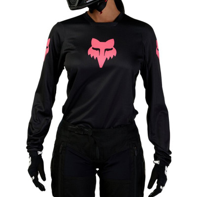 dámský dres Fox Wmns Blackout Jersey Black/Pink
