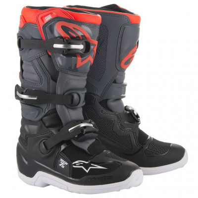 Dětské boty Alpinestars Tech 7 S 2025 black/grey/orange fluo