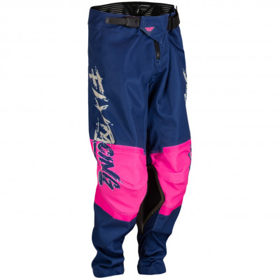 Dětské kalhoty Fly Racing Kinetic Khaos 2023 pink/blue