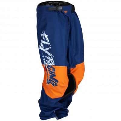Dětské kalhoty Fly Racing Kinetic Khaos 2023 white/blue/orange