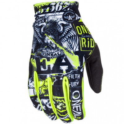 Dětské rukavice O´Neal Matrix Attack yellow