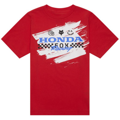 dětské triko Fox Youth Fox X Honda Ss Tee Red