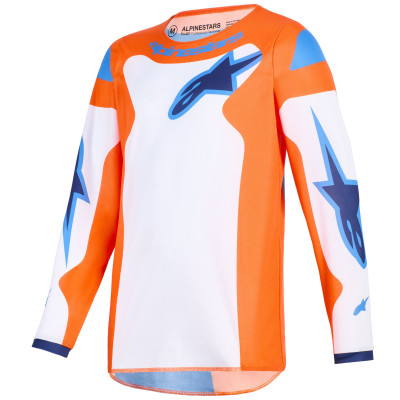 dětský dres Alpinestars Fluid Grid youth 2026 orange/blue/white