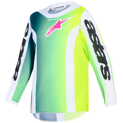 dětský dres Alpinestars Fluid Portl youth 2026 green/white/black