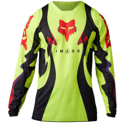 Dres Fox Racing 180 Kozmik jersey 2023 Fluorescent Yellow