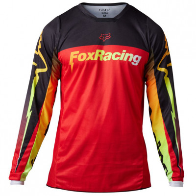 Dres Fox Racing 180 Statk Jersey 2023 Fluorescent Red