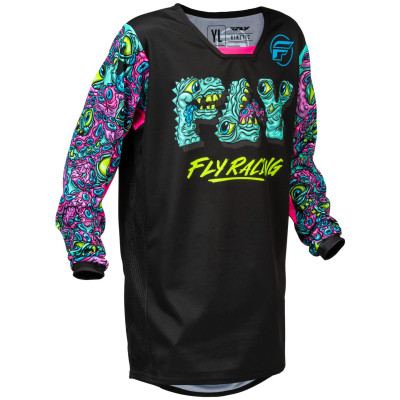 dětský dres Fly Racing Kinetic Mutant USA 2026 black/multi color