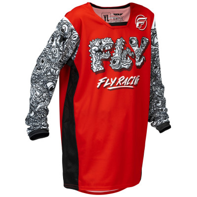 dětský dres Fly Racing Kinetic Mutant USA 2026 red/white/black