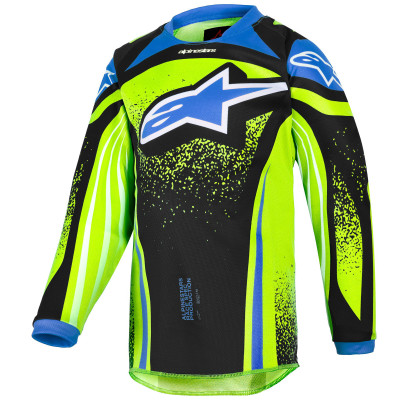 dětský dres Alpinestars Racer Nomur kids 2026 dark blue/yellow fluo/black