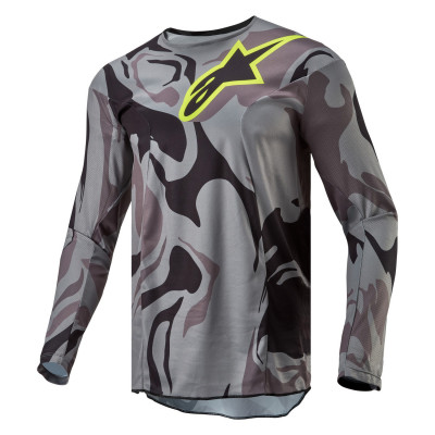 dres Alpinestars Racer Tactical 2024 grey camo/yellow fluo/black