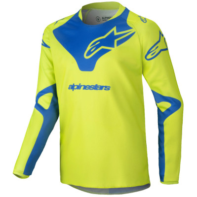 dětský dres Alpinestars Racer Veil 2025 yellow fluo/blue