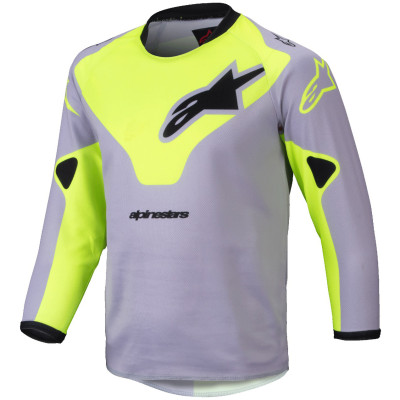 dětský dres Alpinestars Racer Veil Kids 2025 grey/yellow fluo