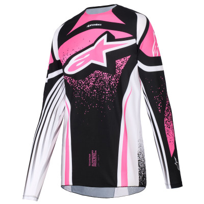dámský dres Alpinestars Stella Techstar Nomur 2026 black/white/pink