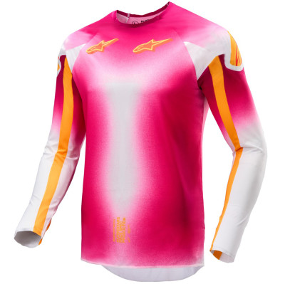 dres Alpinestars Supertech SX AFD limited edition MIG 2025 pink fluo/white/orange